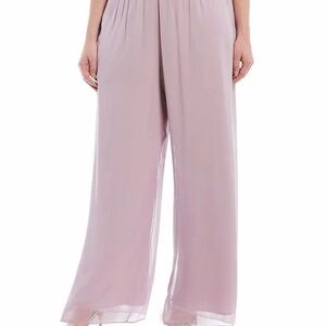 NWT Alex Evenings Women's Mauve Wide-Leg Pants